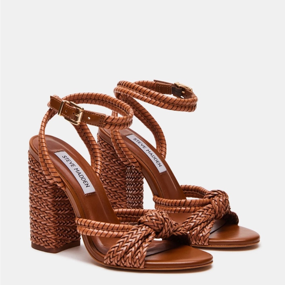 Steve Madden Women's Brown Braided Heels
